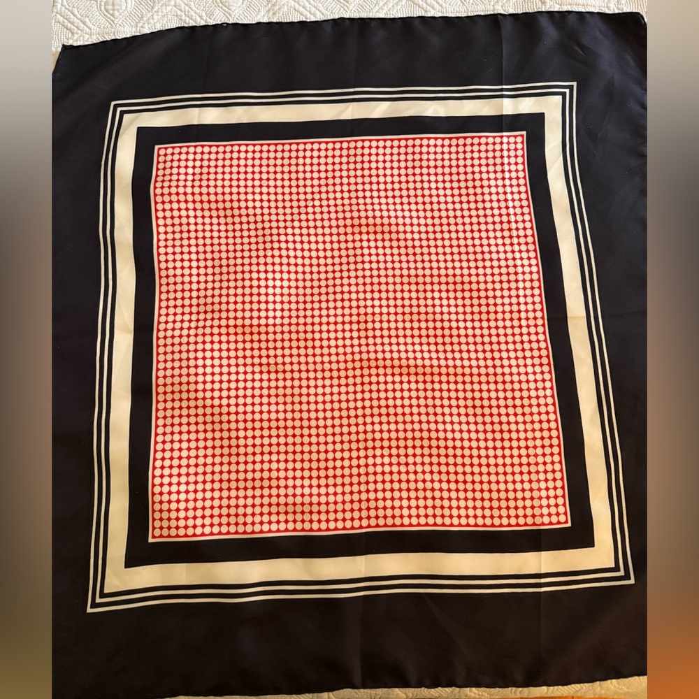Elegant Red and Black Scarf
